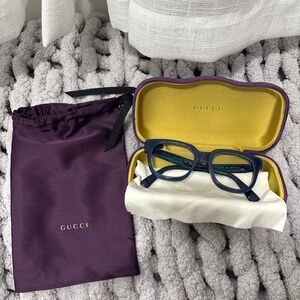 Gucci square unisex eyeglasses / frames